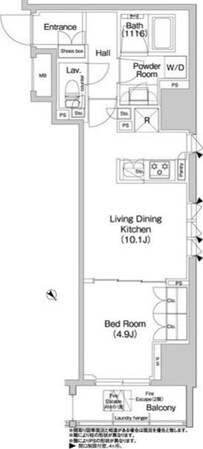 コンフォリア浅草橋の物件間取画像